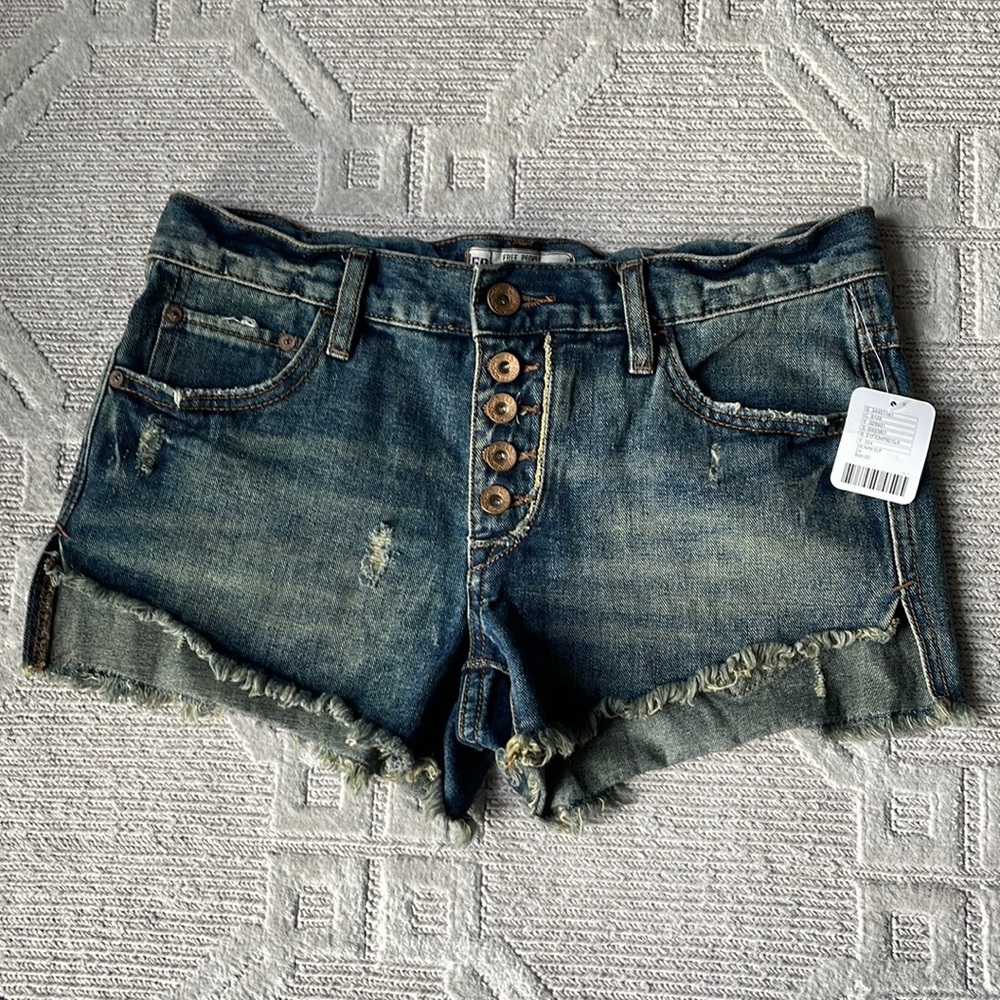 NEW Free People Denim Shorts Size 24